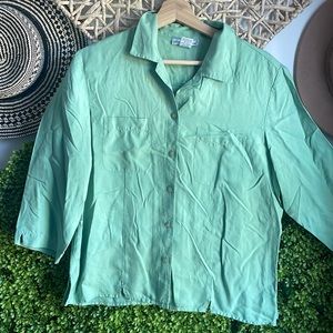 Vtg Early 00's Anna and Frank 100% Silk Blouse